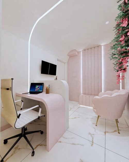 Projeto e decoração de clinica de estética