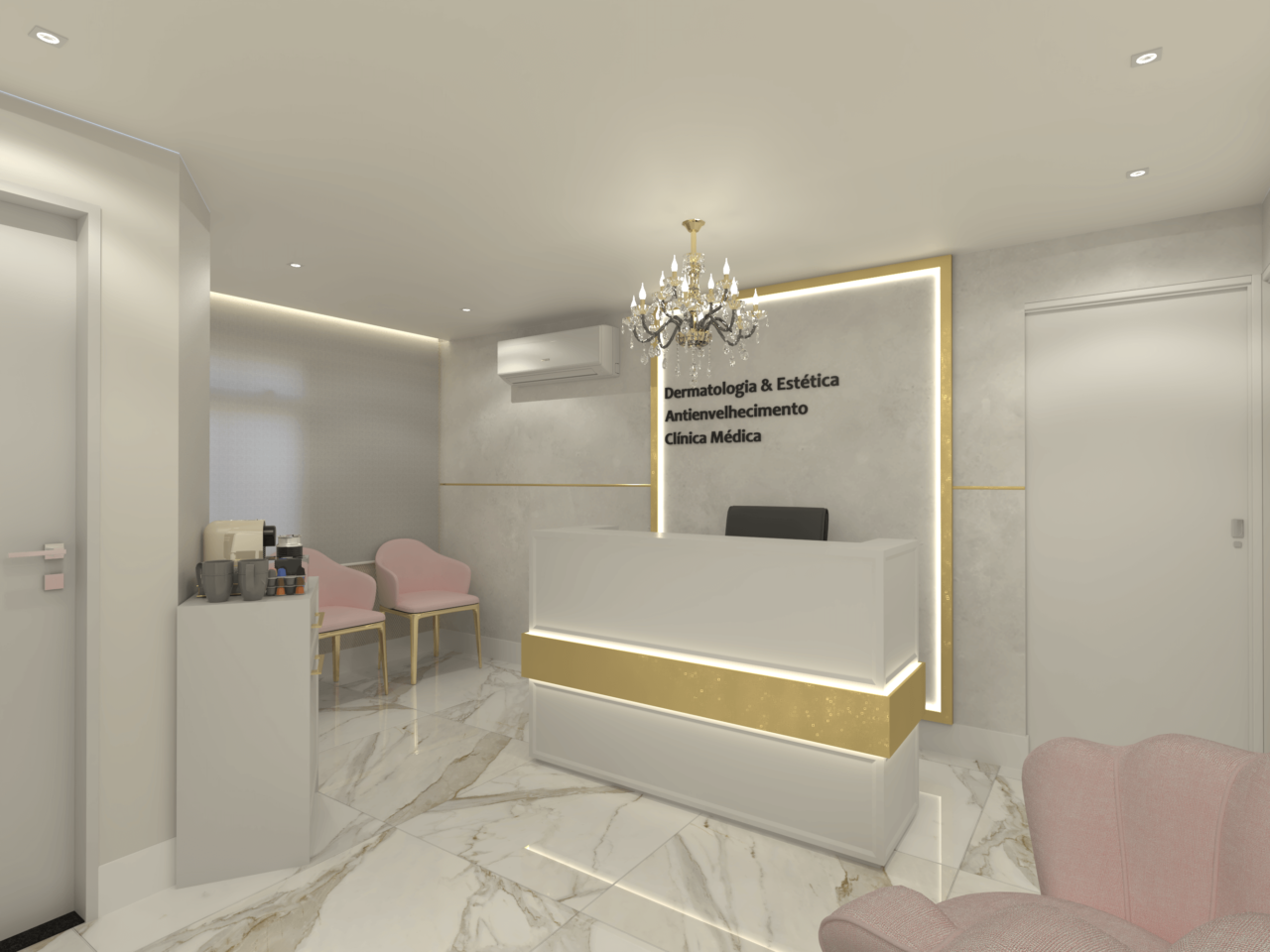 projeto recepcao clinica de dermatologia